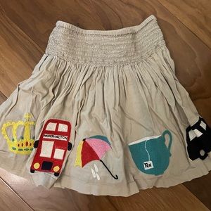 Mini Boden London skirt (British, tea, Harry Potter)